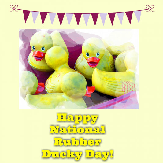 National Rubber Ducky Day Image Marked Public Domain