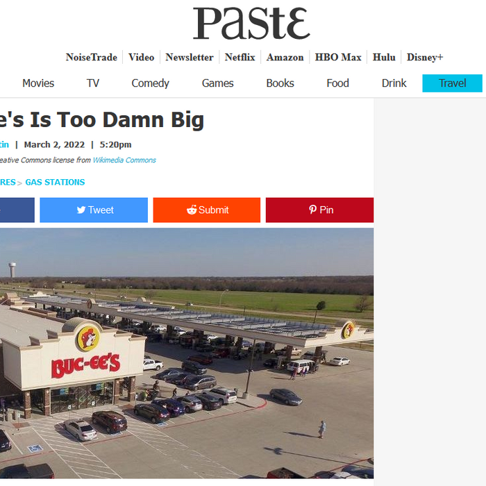 Paste Magazine Tried To Complain About Buc-ee's But Praised It Instead