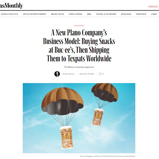 Texas Monthly website screenshot