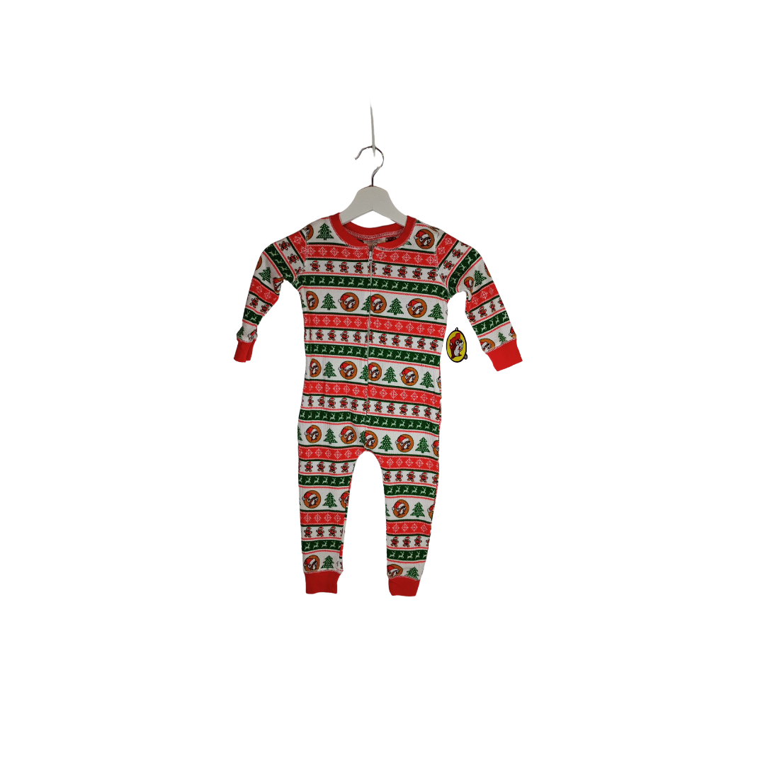 Buc-ee's Striped Christmas Onesie