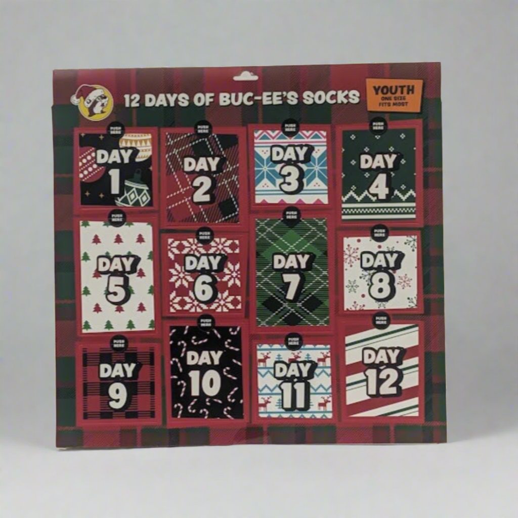 Buc-ee's 12 Days of Christmas Socks