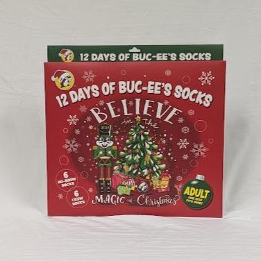 Buc-ee's 12 Days of Christmas Socks