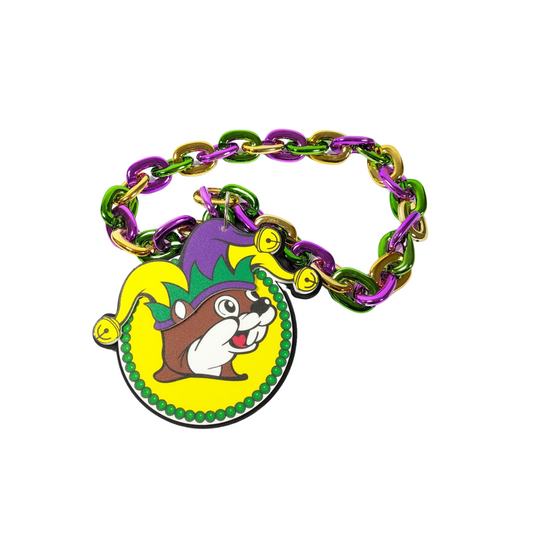 Buc-ee's Fan Fave Mardi Gras Necklace