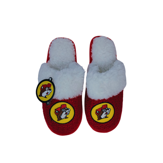 Buc-ee's Red Knit Slipper