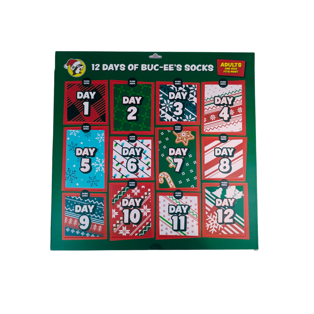 Buc-ee's Advent Calendar Sock Box