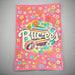 Buc-ee's Flower Blanket has blue, yellow, and orange flowers with a fun pink/peach color. 