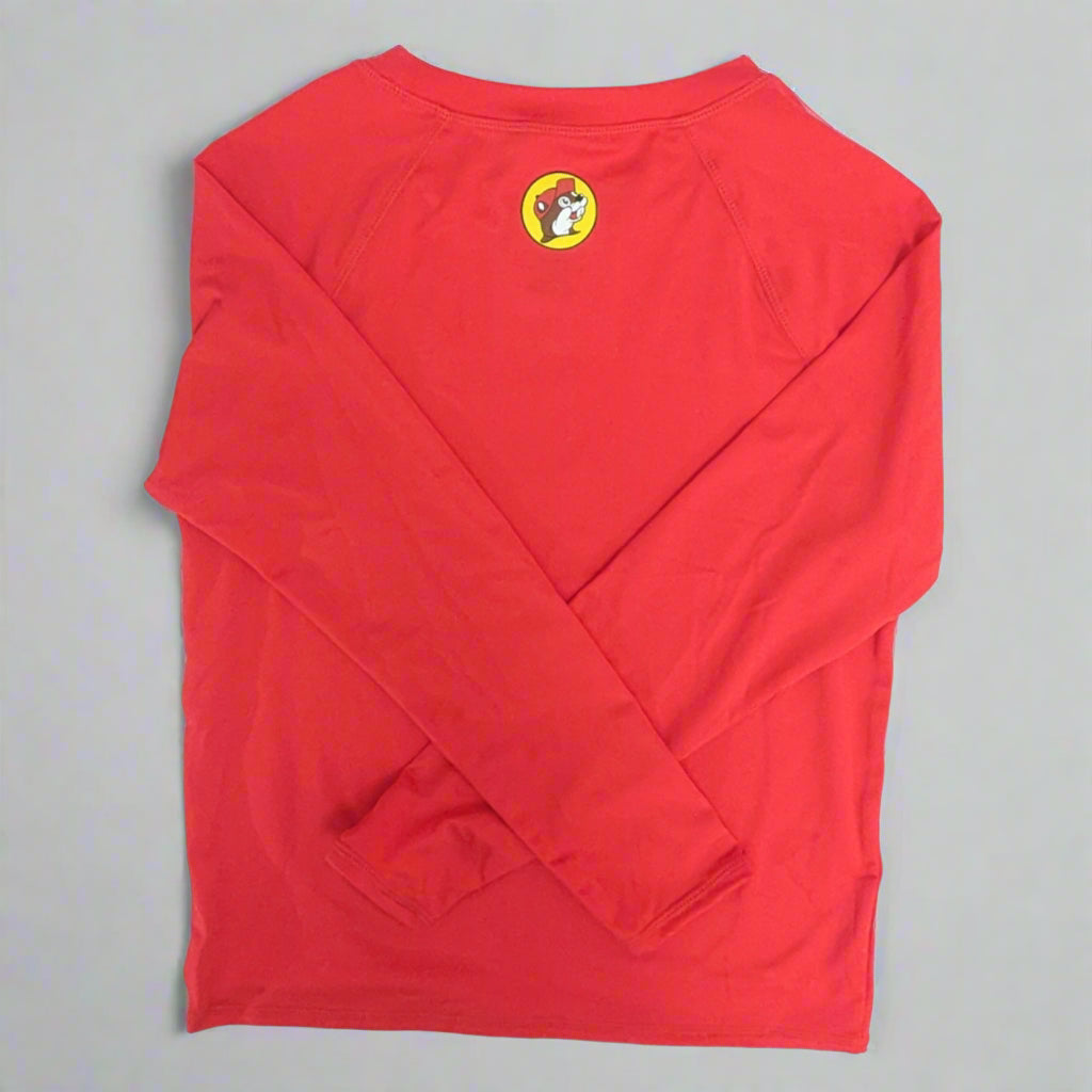 Buc-ee's Red Logo Long Sleeve Shirt