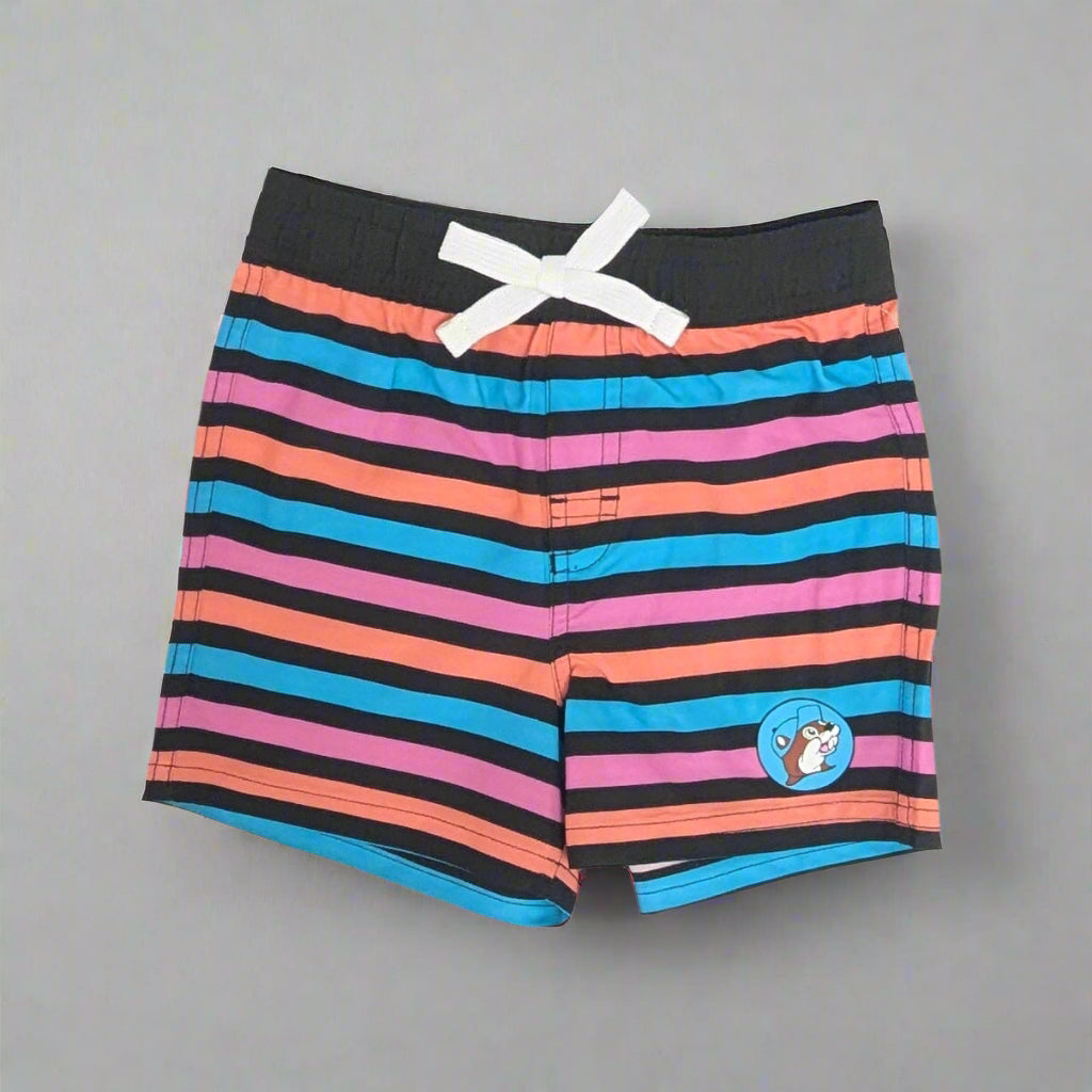 Buc-ee's Toddler Boys Striped Swimsuit