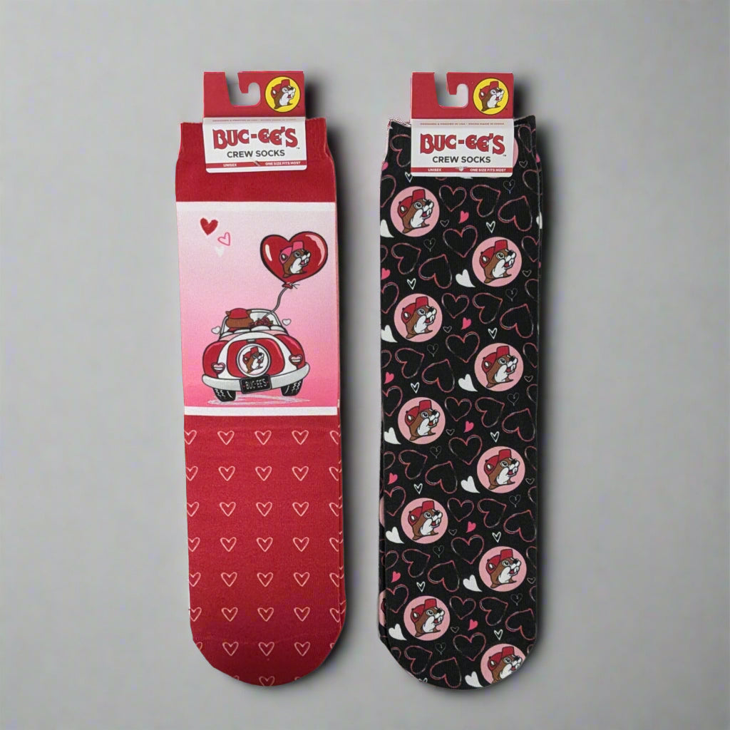 Buc-ee's Valentine's Socks