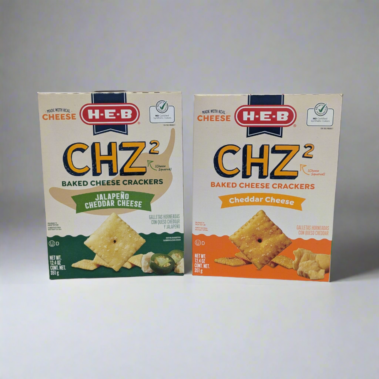 HEB CHZ² Baked Cheese Crackers