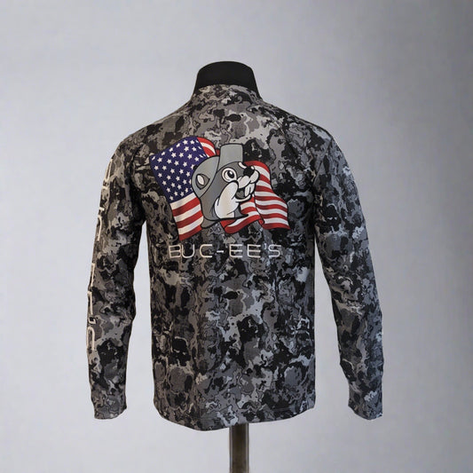 Buc-ee's Performance Long Sleeve Gray Camo