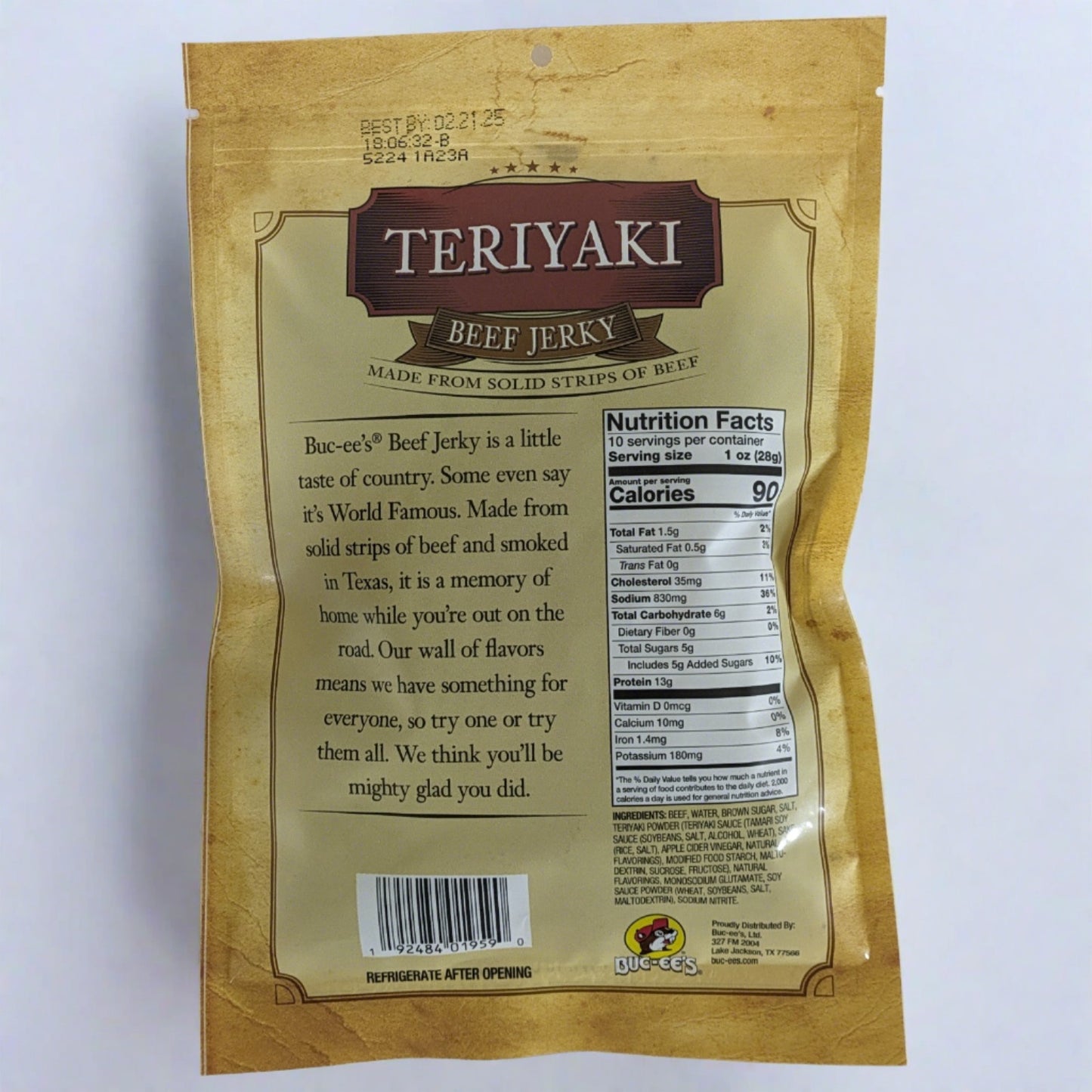 Buc-ee's Teriyaki Beef Jerky