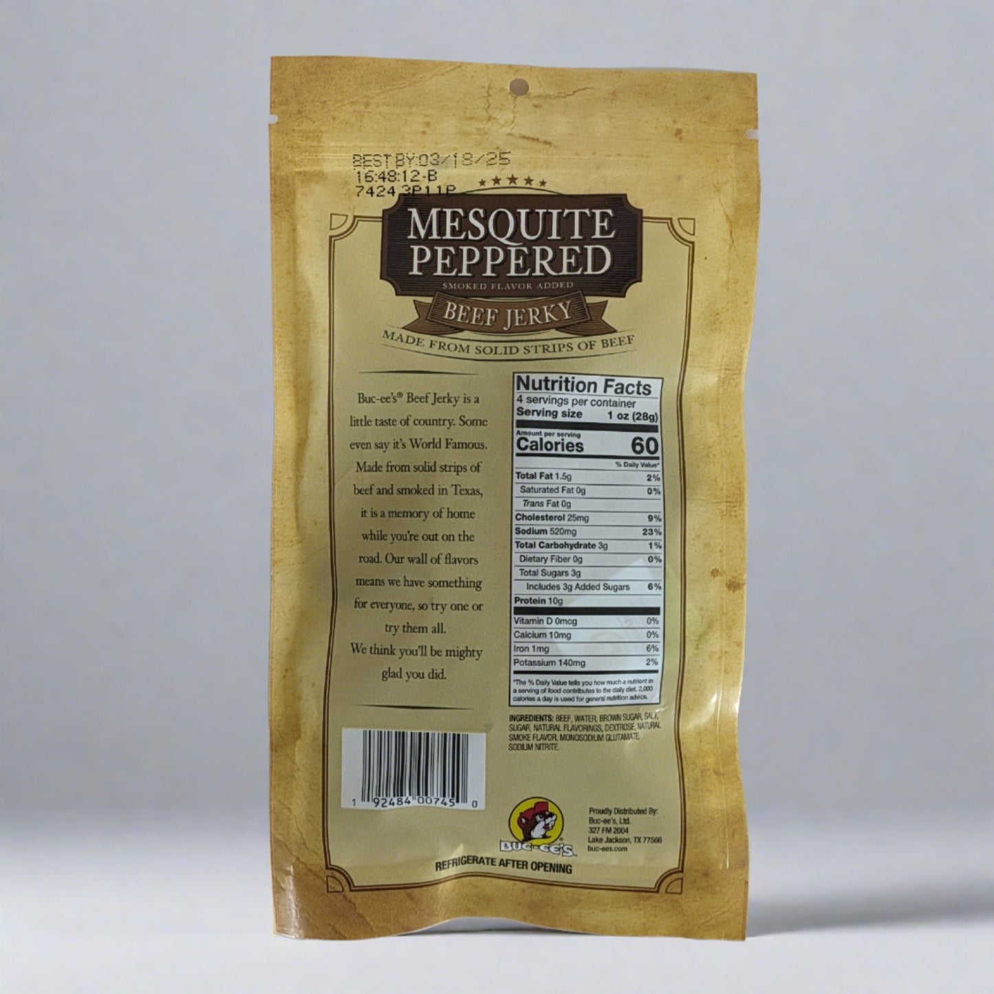 Buc-ee's Mesquite Peppered Beef Jerky