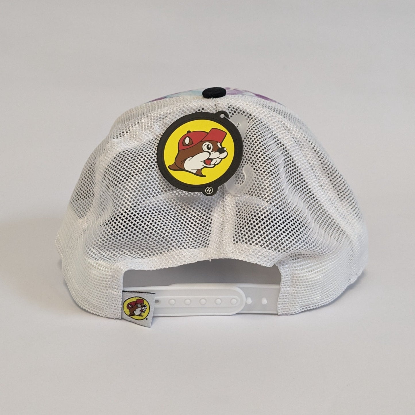 Buc-ee's Purple & Blue Tie-Dye Swirl Mesh Hat