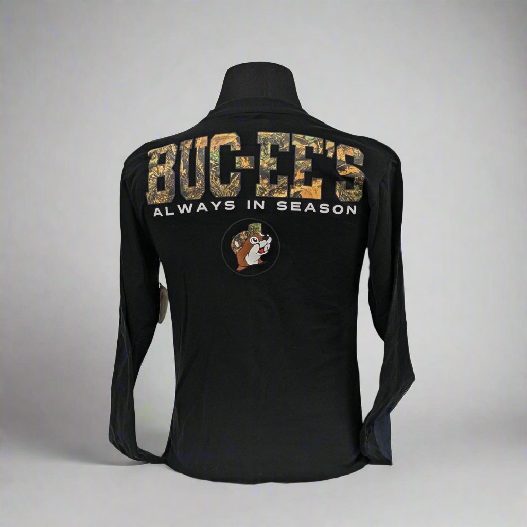 Buc-ee's "Always in Season" Black Long Sleeve Shirt