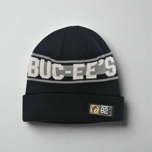 Buc-ee's Bold Black and White Beanie