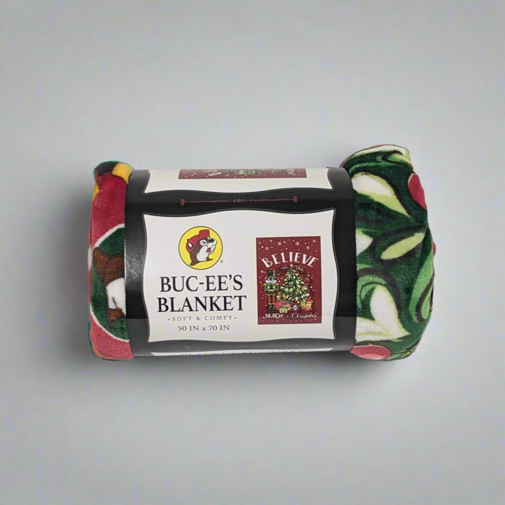 Buc-ee's "Believe in the Magic of Christmas" Blanket