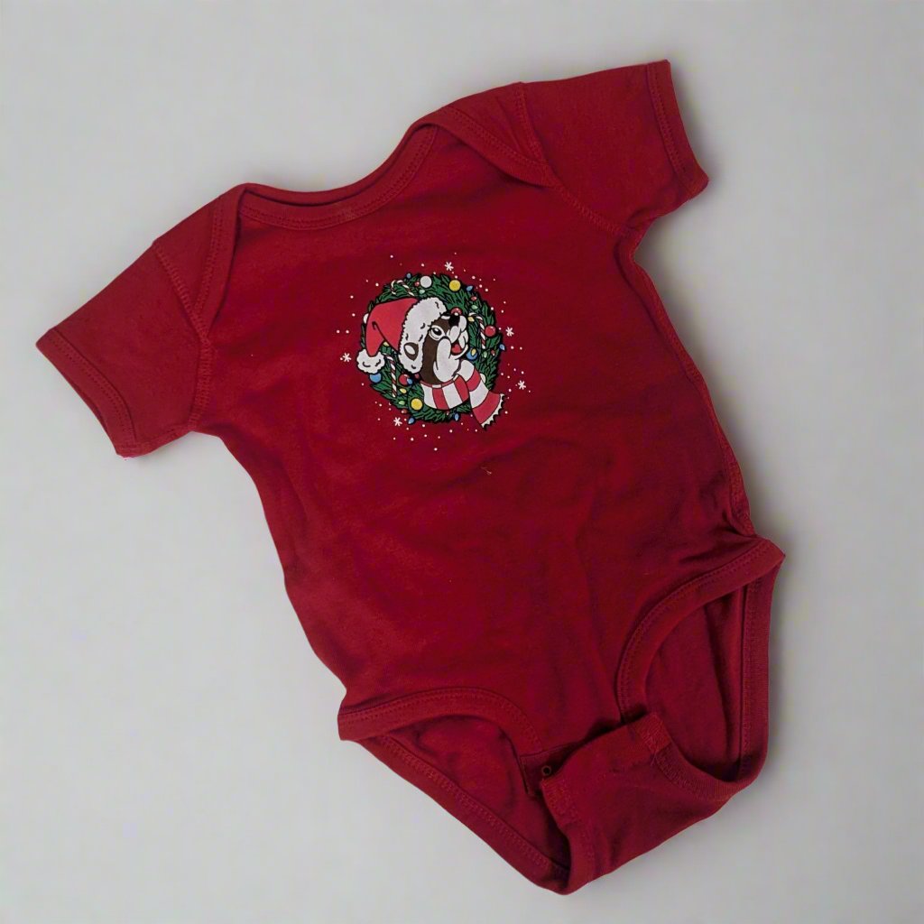 Buc-ee's Christmas "Never Calm, Always Bright" Infant Onesies