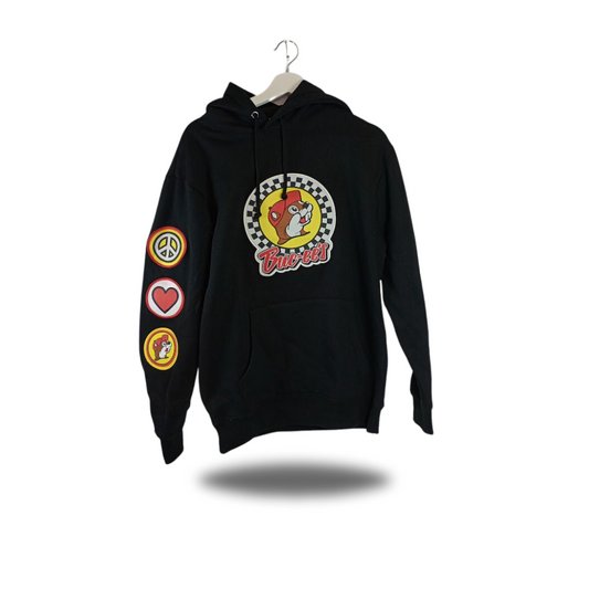 Buc-ee's Black Racing Hoodie