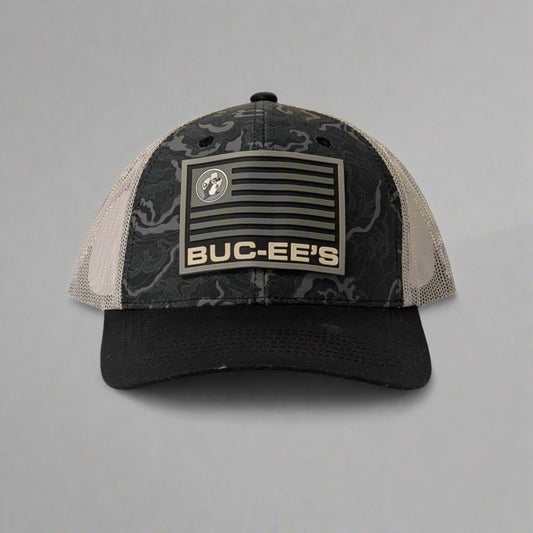 Buc-ee's Rubber Patch Camo Trucker Hat