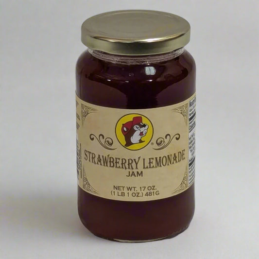 a 17 oz jar of strawberry lemonade jam from Buc-ee's