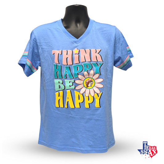 Buc-ee's Youth Think Happy Be Happy Shirt