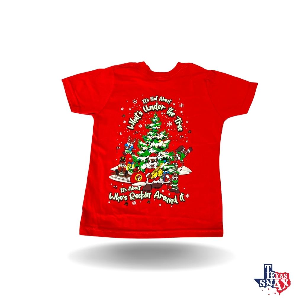 Buc-ee's Youth XS "What's Under The Tree" Christmas Shirt