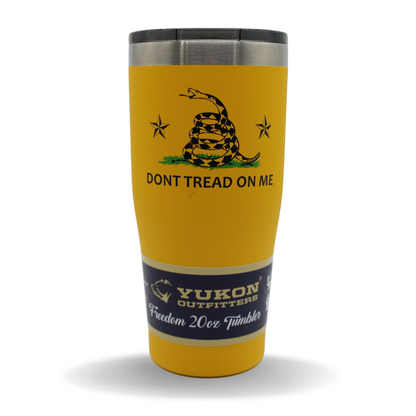 Yukon Yellow "Don't Tread on Me" Tumbler